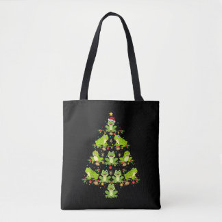 Kikkerkerstboomkikker Gift Funny Kerstkikker Tote Bag