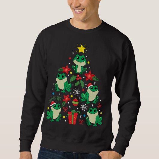 Kikkerkerstsierboom Funny Xmas Gift Trui (Voorkant)