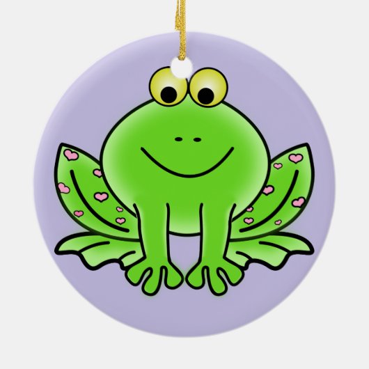 Kikkerkerstversiering Keramisch Ornament (Achterkant)