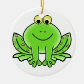 Kikkerkerstversiering Keramisch Ornament (Voorkant)