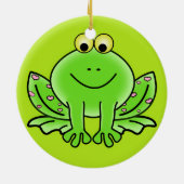 Kikkerkerstversiering Keramisch Ornament (Achterkant)