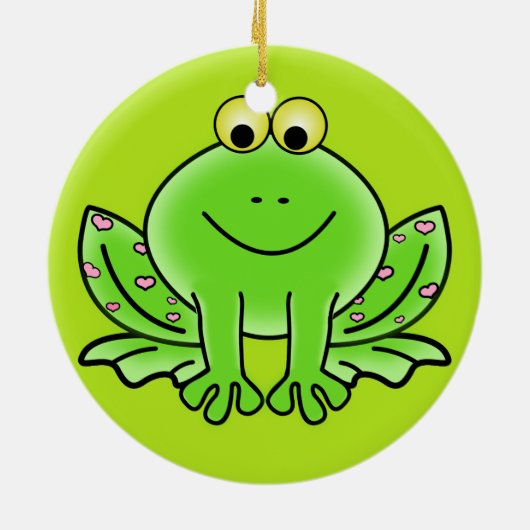 Kikkerkerstversiering Keramisch Ornament (Achterkant)