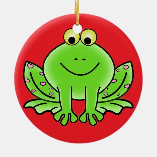 Kikkerkerstversiering Keramisch Ornament (Achterkant)