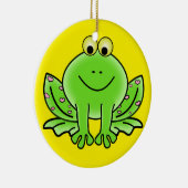 Kikkerkerstversiering Keramisch Ornament (Rechts)