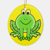 Kikkerkerstversiering Keramisch Ornament (Links)