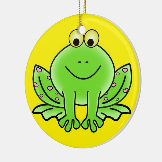 Kikkerkerstversiering Keramisch Ornament (Links)