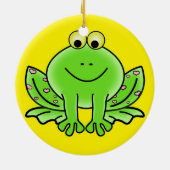 Kikkerkerstversiering Keramisch Ornament (Achterkant)