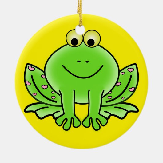 Kikkerkerstversiering Keramisch Ornament (Achterkant)