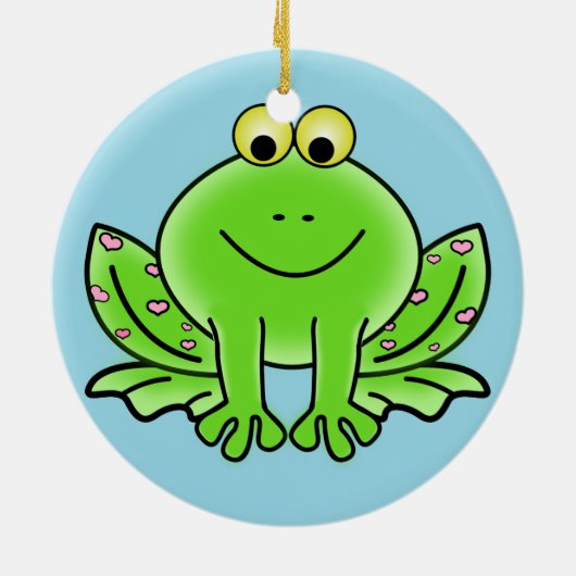 Kikkerkerstversiering Keramisch Ornament (Achterkant)