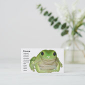 Kikkerkkaart Visitekaartje (Staand voorkant)