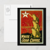  kikkerkoffie-advertentiekaart briefkaart (Voorkant / Achterkant)