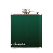 Kikkerkolf, speciaal voor kikkerbilletjes ontworpe heupfles (Achterkant)