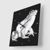 Kikkerkuiken (kikkerkuiken), kikkerklokken en deco vierkante klok (Hoek)