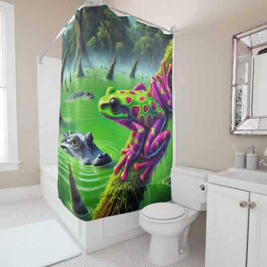 Kikkerkunst Douchegordijn (In situ)
