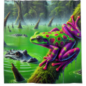 Kikkerkunst Douchegordijn (Voorkant)