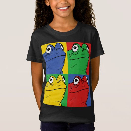 Kikkerkunst in de pop - amfibisch | Cute gift T-shirt (Voorkant)