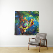 Kikkerkunst wandtapijt wandkleed (In Situ (horizontaal))