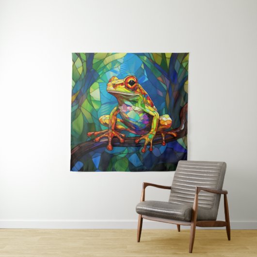 Kikkerkunst wandtapijt wandkleed (In situ)