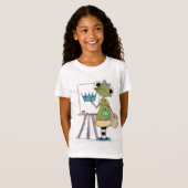 Kikkerkunstenaar - T-shirt voor het kindermeisje (Voorkant volledig)