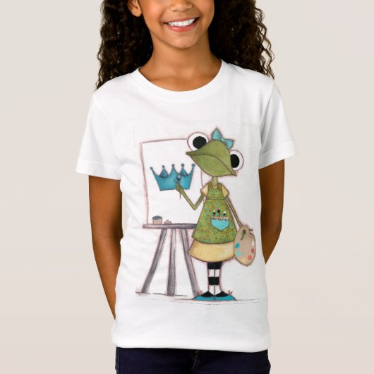 Kikkerkunstenaar - T-shirt voor het kindermeisje (Voorkant)