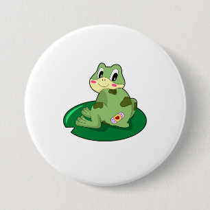 Kikkerleisteen Heart Plaster Ronde Button 7,6 Cm