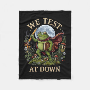 Kikkerleraar test bij het krieken van de dag testd fleece deken