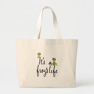 Kikkerleven grote tote bag