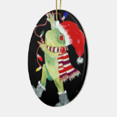 Kikkerlichten voor sierdoeleinden keramisch ornament (Links)