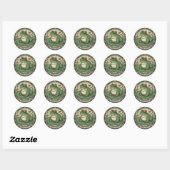 Kikkerliefhebber Cottagecore Ronde Sticker (Vel)