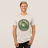 Kikkerliefhebber Cottagecore Tri-Blend Shirt (Voorkant volledig)