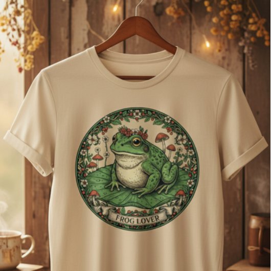 Kikkerliefhebber Cottagecore Tri-Blend Shirt