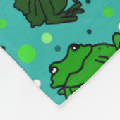 Kikkerliefhebber Fleece Deken (Hoek)