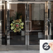 Kikkerminnaar kunst leuke kikkers en hart raamsticker (Kantoordeur)