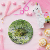 Kikkerogen in een hond papieren bordje (Feest)