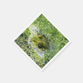 Kikkerogen in een hond servetten (Hoek)