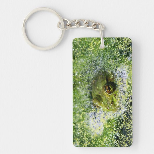 Kikkerogen in een hond sleutelhanger (Voorkant)