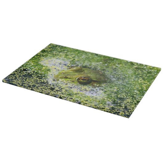 Kikkerogen in een hond snijplank (Hoek)