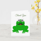 Kikkerontwerp bedankje kaart (Gele Bloem)