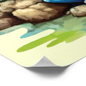 Kikkerpaddenstoel en kikker poster (Hoek)