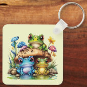 Kikkerpaddenstoel en kikker sleutelhanger (Achterkant)