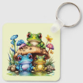 Kikkerpaddenstoel en kikker sleutelhanger (Achterkant)