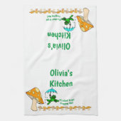 Kikkerpaddenstoel Verplaatsend Natte keukenhanddoe Theedoek (Verticaal)