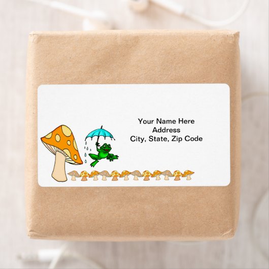 Kikkerpaddenstoellabels Etiket (Insitu)