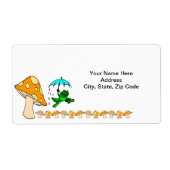 Kikkerpaddenstoellabels Etiket (Voorkant)