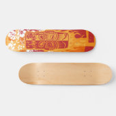 Kikkerpakket met vlammen skateboard (Horizontaal)