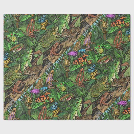 Kikkerpapier Cadeaupapier (Vlak)