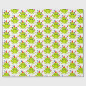 Kikkerpapier - Kikker voor geviering Cadeaupapier (Vlak)