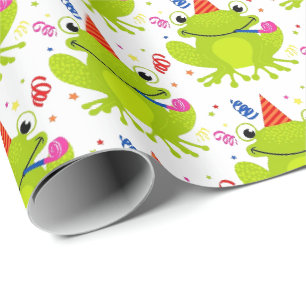 Kikkerpapier - Kikker voor geviering Cadeaupapier
