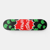 Kikkerpatroon Comic custom name skateboard (Horizontaal)