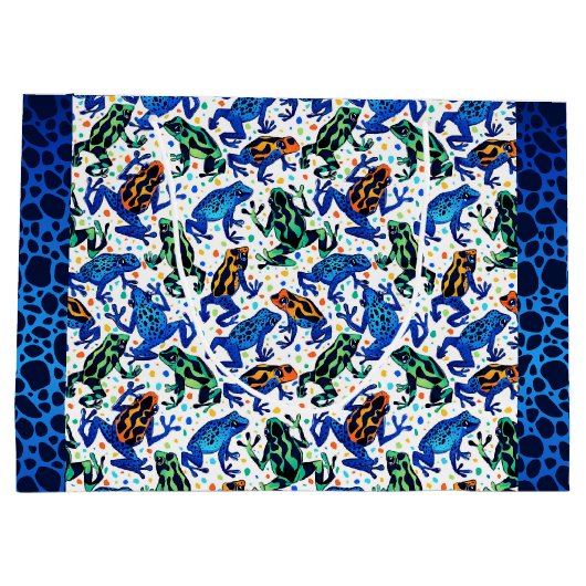 Kikkerpatroon Gift Bag Groot Cadeauzakje (Achterkant)